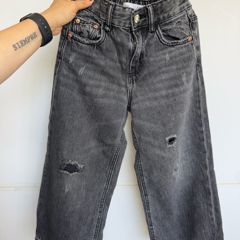 Black Flare Wide Leg Jeans